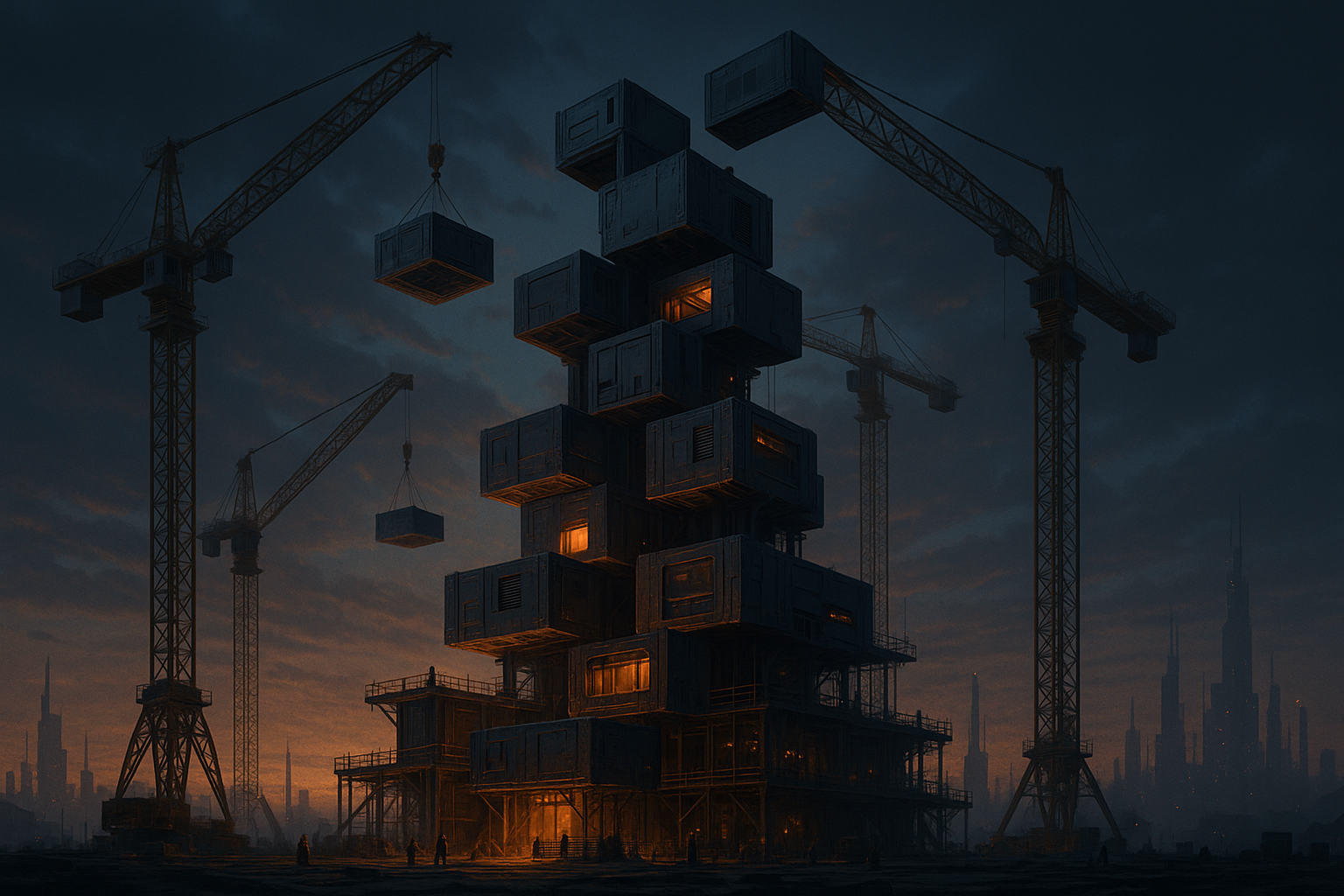 Assembling buildings from Prefabs